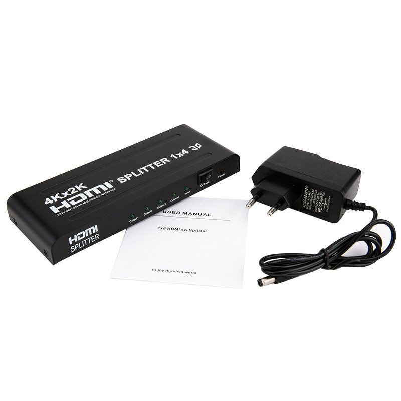 HD hdmi distributor 2.0 Splitter 1X4 UHD 4K@60Hz HDCP 2.2 HDMI 1 In 4 Out for LED TV Mi Box3 Ps4 Monitor Projector Tv Box One Computer