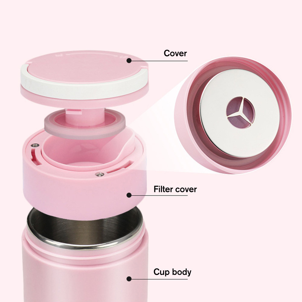 Portable Electric Hot Water Cup Household Smart Kettletravel pot heating health cup stainless steel small mini water cup