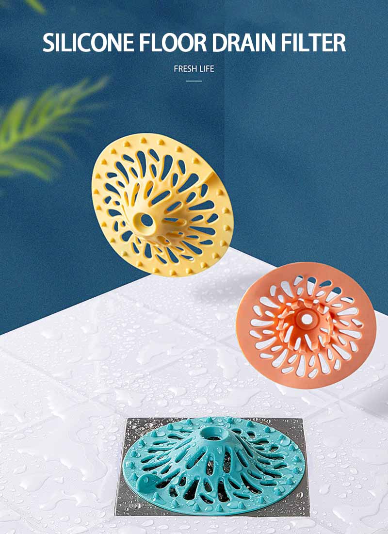 1PC Creative Volcano Shape Anti-blocking Floor Drain Bathroom Drain Hair Catcher Stopper Anti-smell Kitchen Sink Strainer Filter