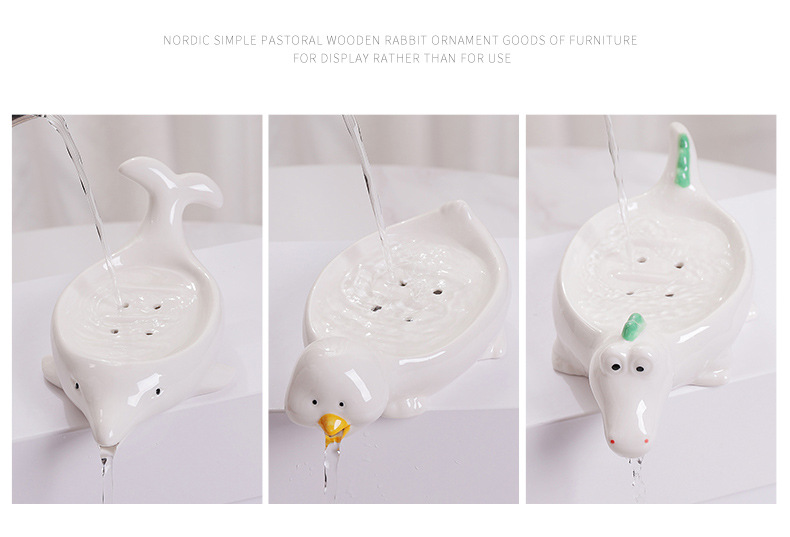 Cute Duck Soap Tray Soap Dish Duck Soap Holder Self Draining Soap Rack Soap Saver Sponge Container for Shower Bathroom Tub Kitch