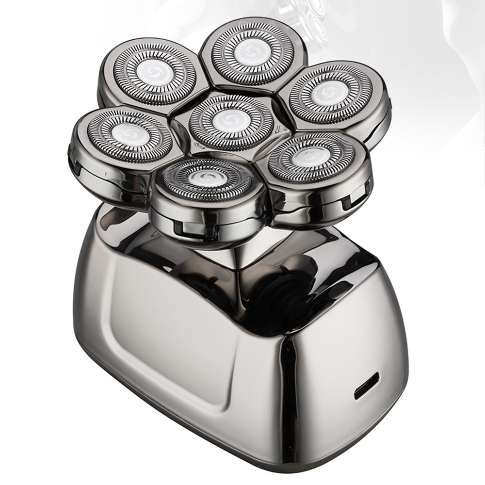 Electric Shaver for Men Wireless Rechargeable Grooming Kit 7 Blades Waterproof Razor USB Bald Shaving Machine Beard Hair Trimmer