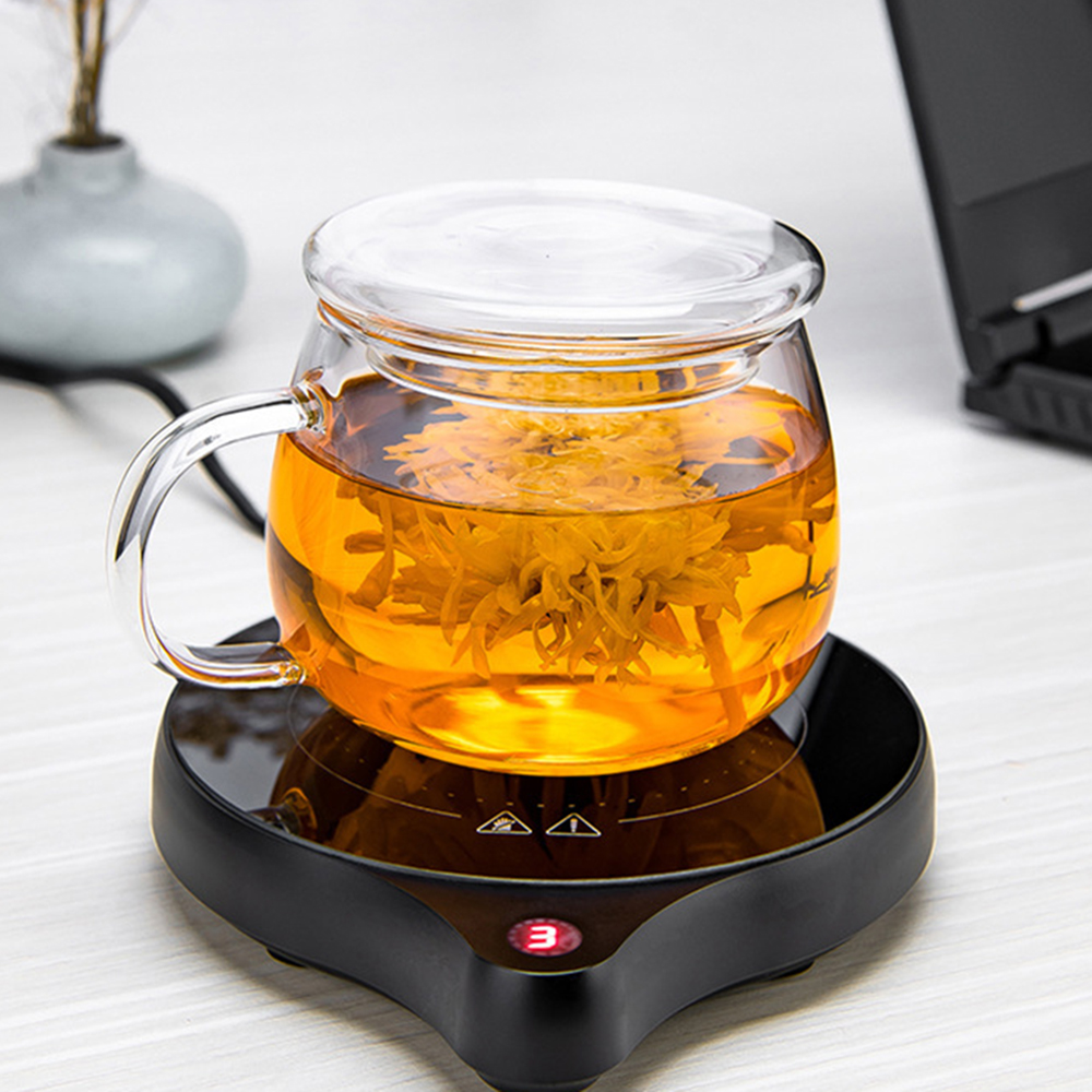 200W Electric Cup Heater Mug Warmer 100°C Hot Tea Makers  Heating Pad Coaster 5 Gear Cup Heaters for Coffee Milk Tea 110V/220V