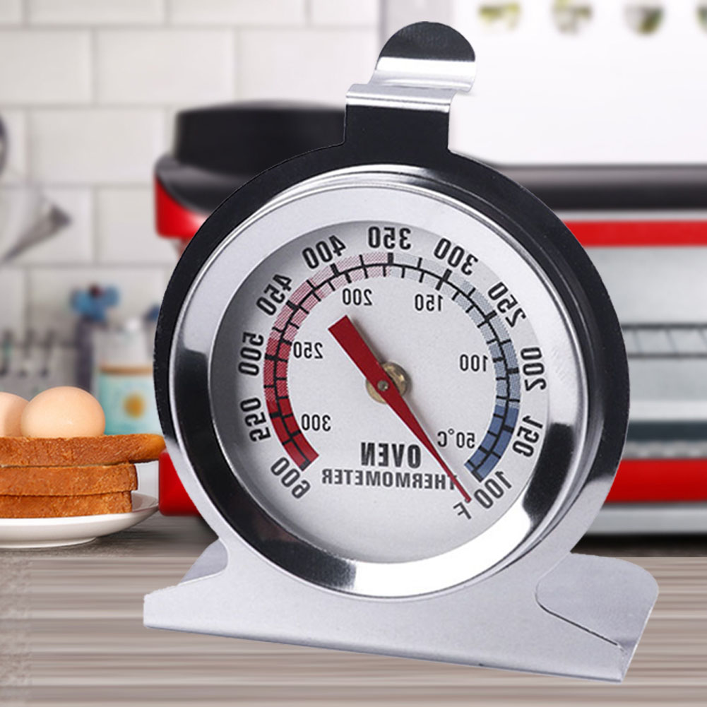 Stainless Steel Grill Temperature Gauge Durable Bread Cookware Thermometer Mechanical Easy Clean for Cooking Accessories