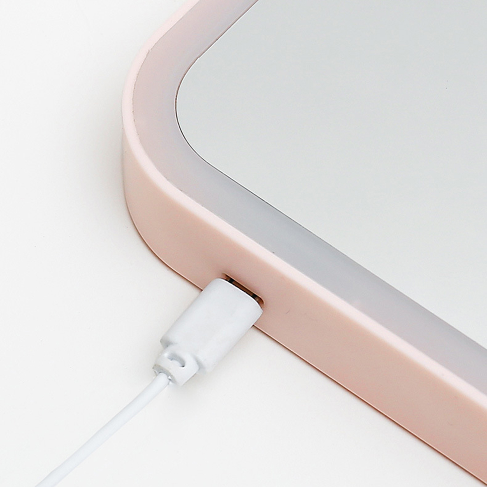 LED Face Makeup Mirror With Lights Adjustable Touch Screen Cosmetic Mirror Desktop Beauty Vanity Mirrors Folding Desktop Mirror