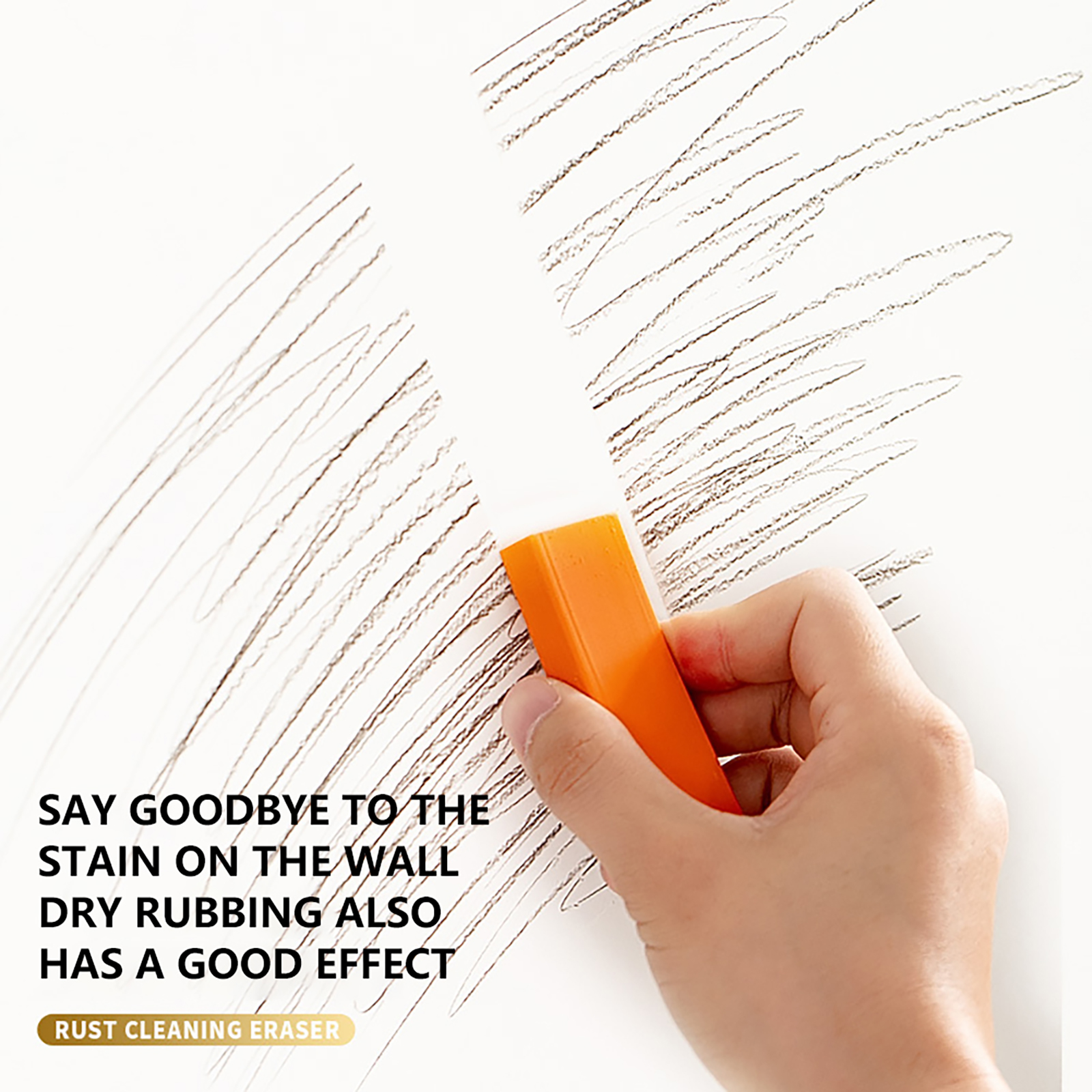 Glass Rust Remover No Scratches Gap Scrubber Multipurpose Rust Cleaning Erasers Wet And Dry Dual Use for Bathroom Kitchen