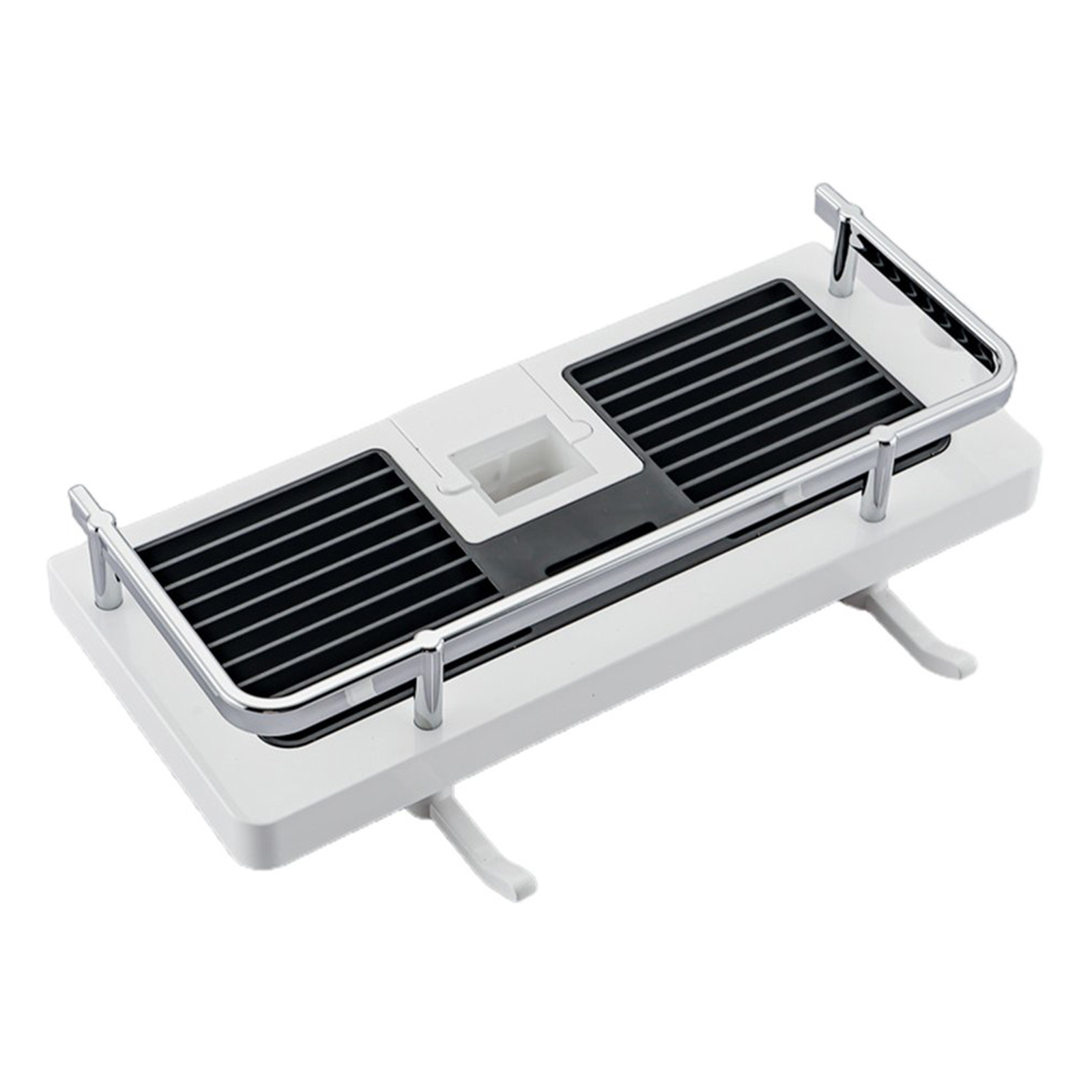 Multipurpose Shampoo Tray Punch Free Lifting Storage Holder Height Adjustable Shower Pole Shelves Hollow Design Bathroom Gadgets