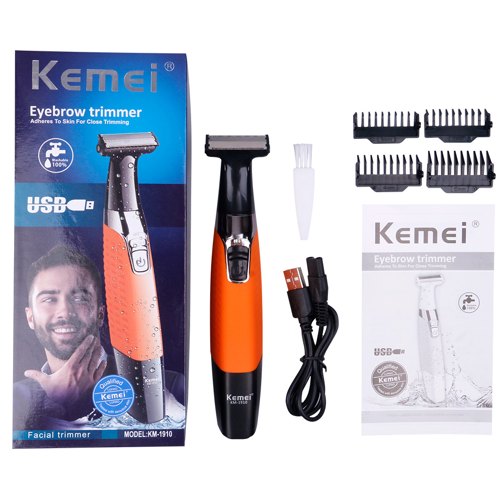 Hair Trimmer Electric Shaver Hair Cutting Beard Trimmer Hair Clipper Man Grooming Tools Water Hair Shaving MachineKemei 1910