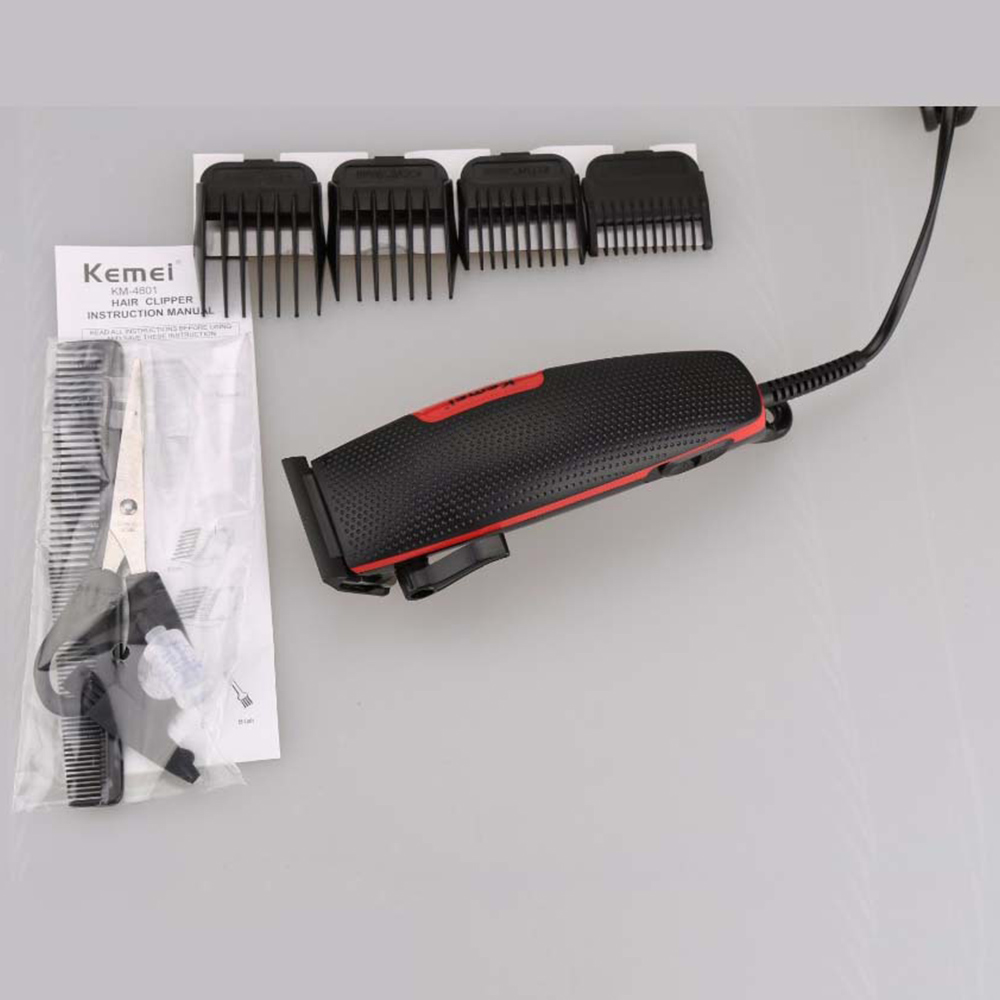Kemei Hair Clipper Men's Professional Electric Rechargeable Trimmer Hair Cutting Machine Beard Barber Corded Trimmer  KM-4801