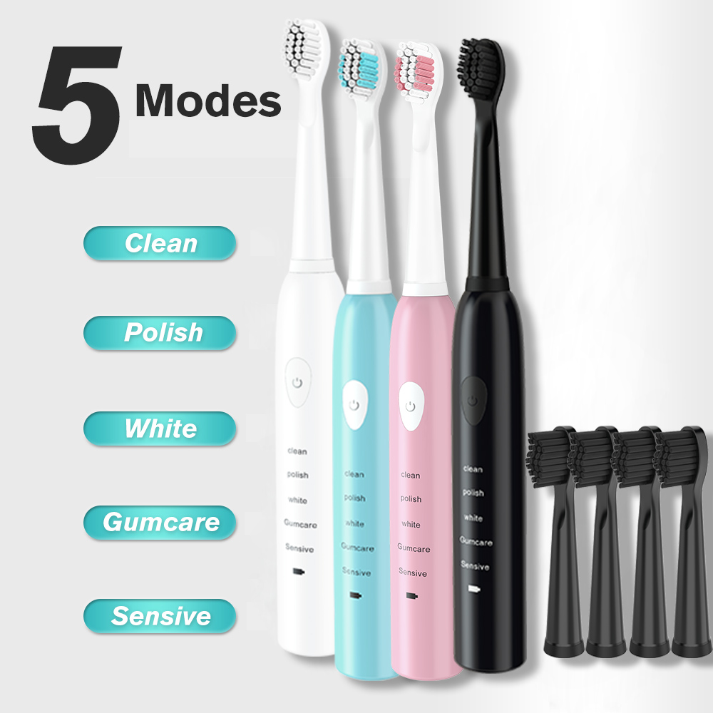 Powerful Ultrasonic Sonic Electric Toothbrush USB Charge Rechargeable Tooth Brushes Washable Electronic Whitening Teeth Brush