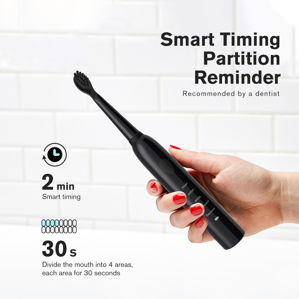 Powerful Ultrasonic Sonic Electric Toothbrush USB Charge Rechargeable Tooth Brushes Washable Electronic Whitening Teeth Brush