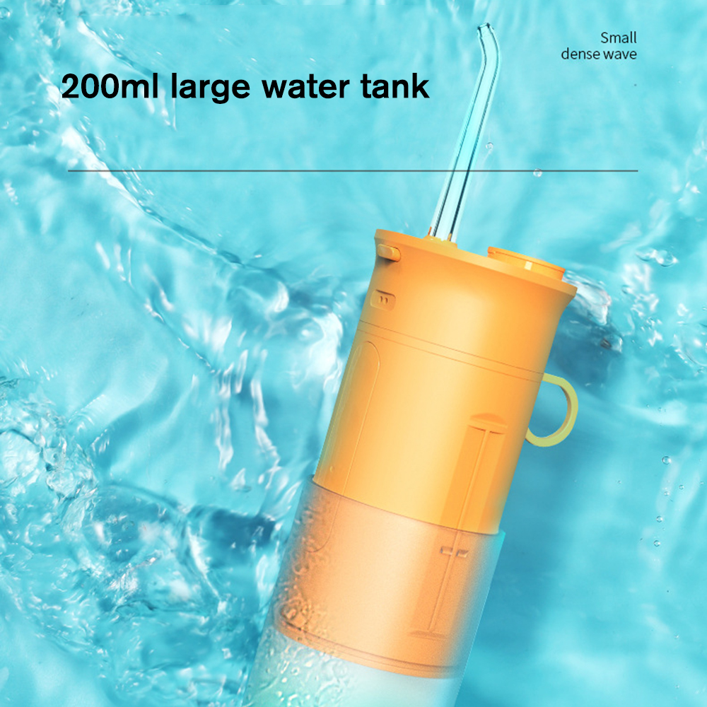 Portable Oral Dental Irrigator Teeth Water Flosser Ultrasonic Tooth Cleaner Mini Waterpulse Water Jet Floss Pick IP7 Waterproof
