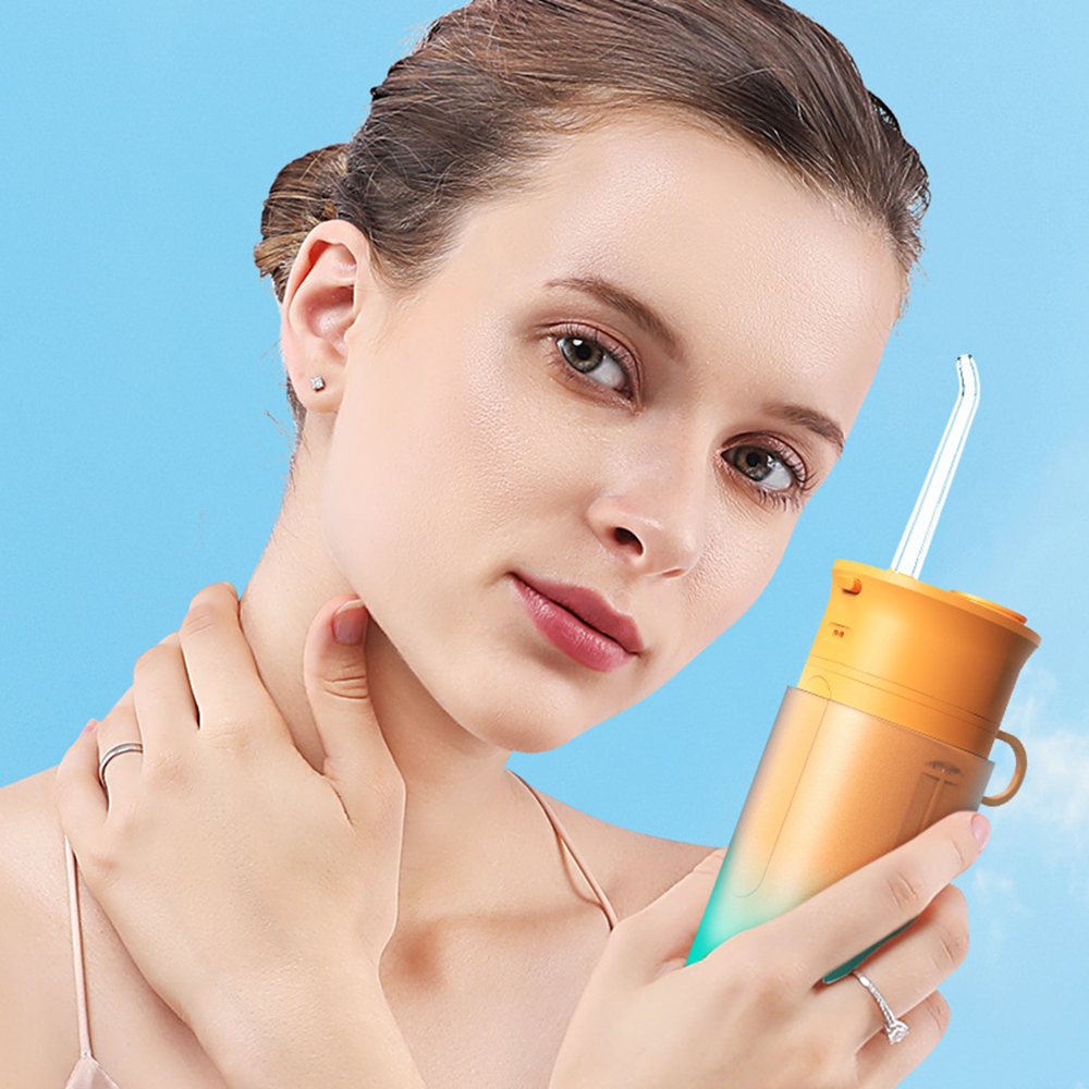 Portable Oral Dental Irrigator Teeth Water Flosser Ultrasonic Tooth Cleaner Mini Waterpulse Water Jet Floss Pick IP7 Waterproof