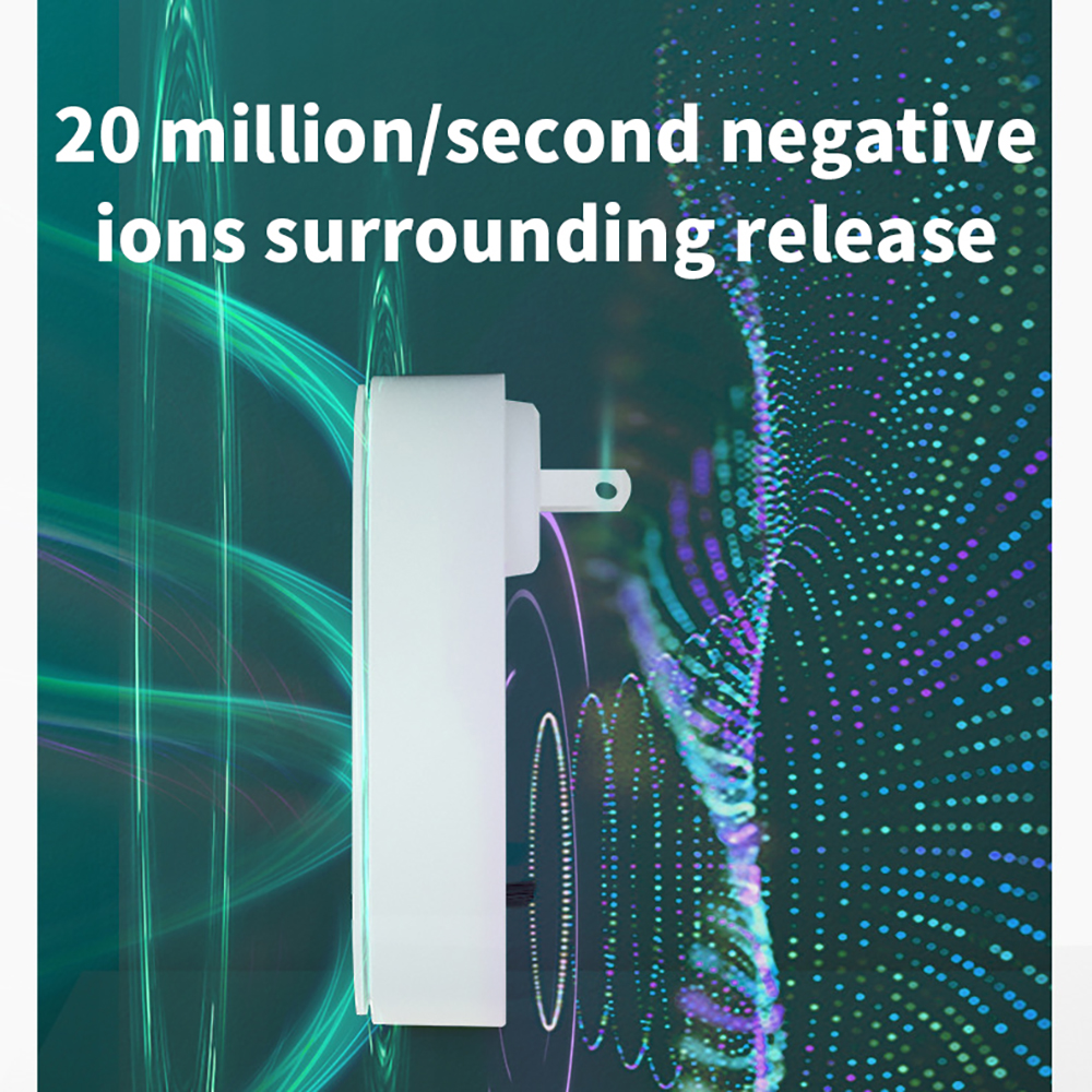 Portable Anion Air Purifier Purification Air Freshener Ionizer Low Noise Cleaner Dust Cigarette Smoke Remover Toilet Deodorant
