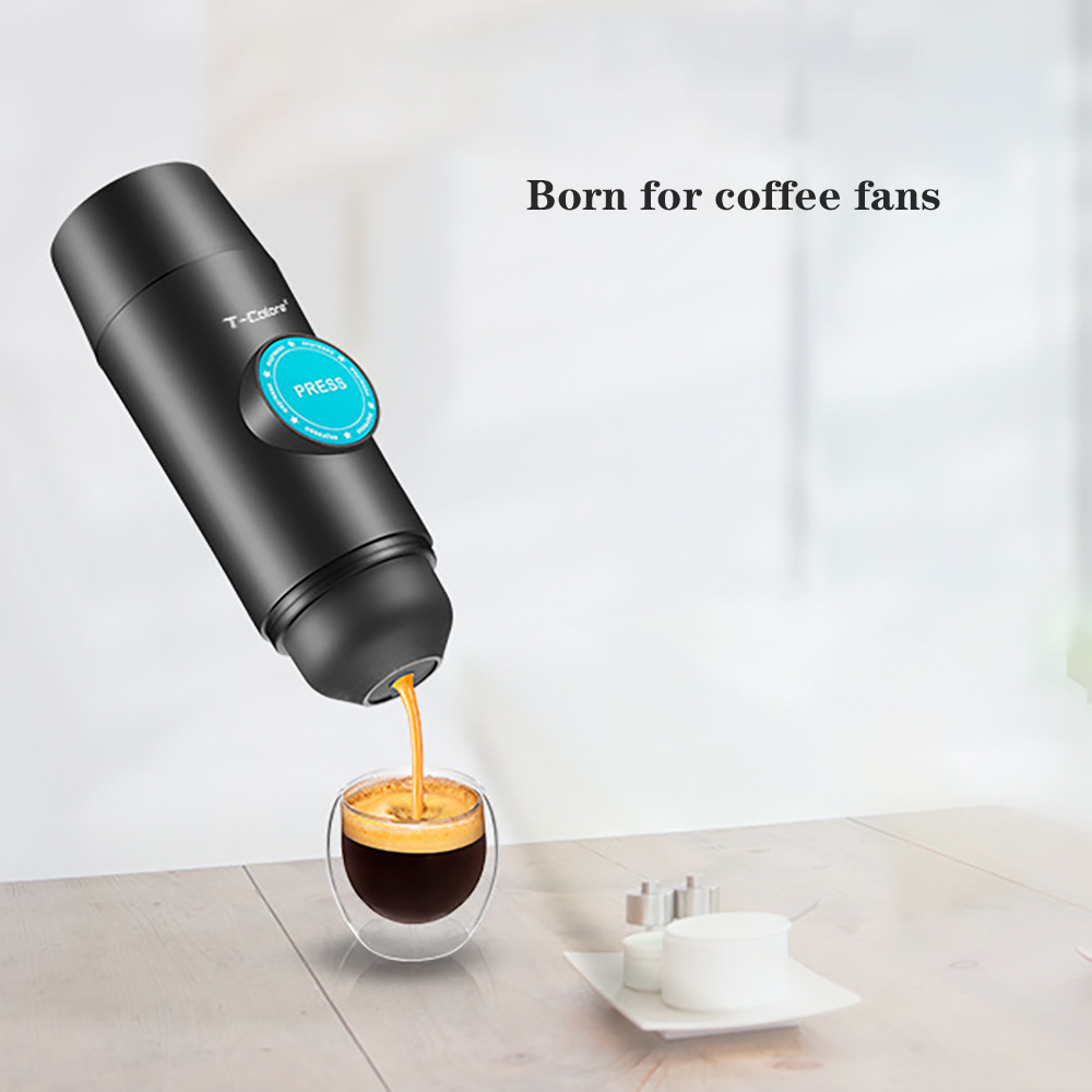 Mini Portable Coffee Machine 70ml Pressure Espresso Manual Handheld Coffee Maker for Car Travel Camping Hiking Home Office