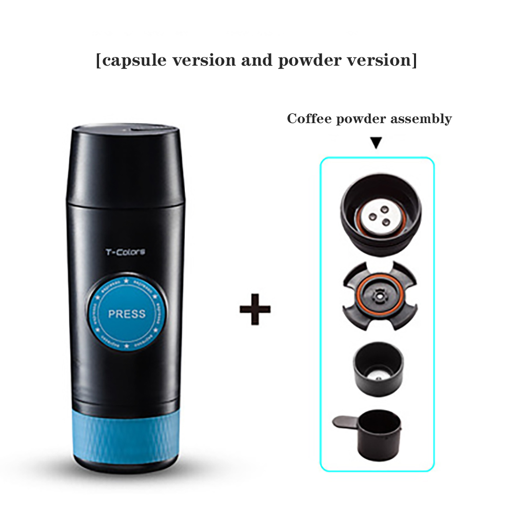 Mini Portable Coffee Machine 70ml Pressure Espresso Manual Handheld Coffee Maker for Car Travel Camping Hiking Home Office