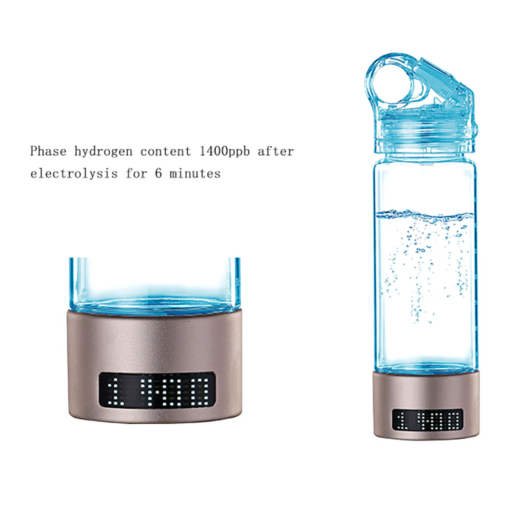 Titanium Hydrogen-Rich Water Cup Water Ionizer Maker/Generator Super Antioxidants ORP Hydrogen Water Bottle 400ML