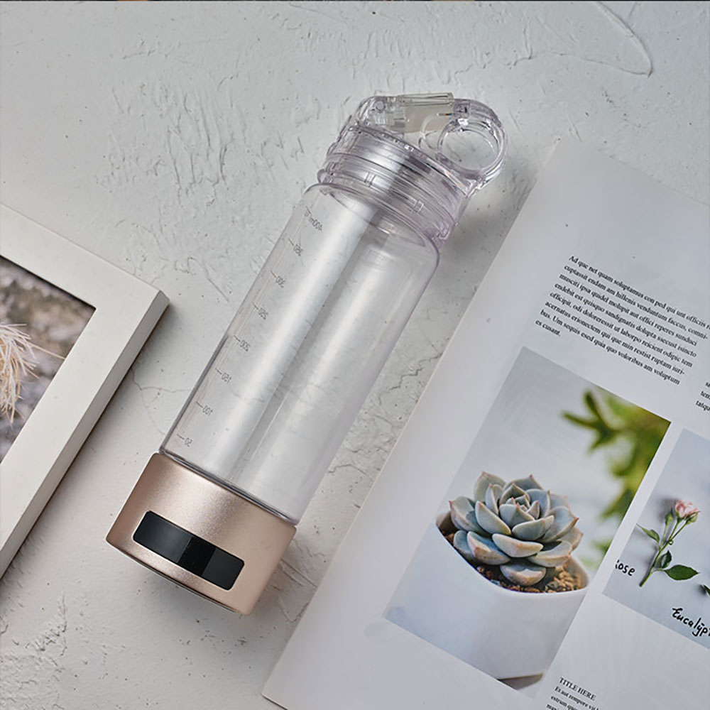 Titanium Hydrogen-Rich Water Cup Water Ionizer Maker/Generator Super Antioxidants ORP Hydrogen Water Bottle 400ML