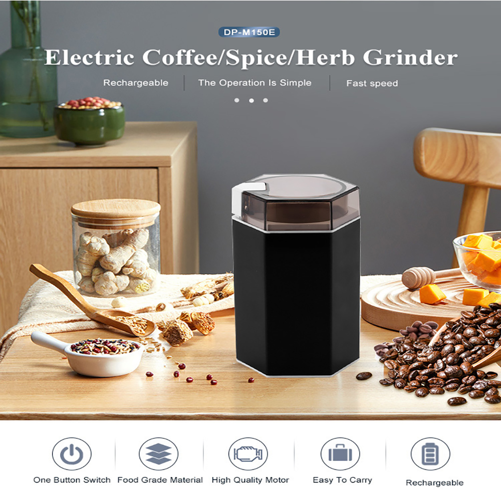 2023 Automatic Electric Coffee Grinder Portable Mini Spice Chili Soybean Coffee Maker Beans Mill Grinder Machine for Home Travel