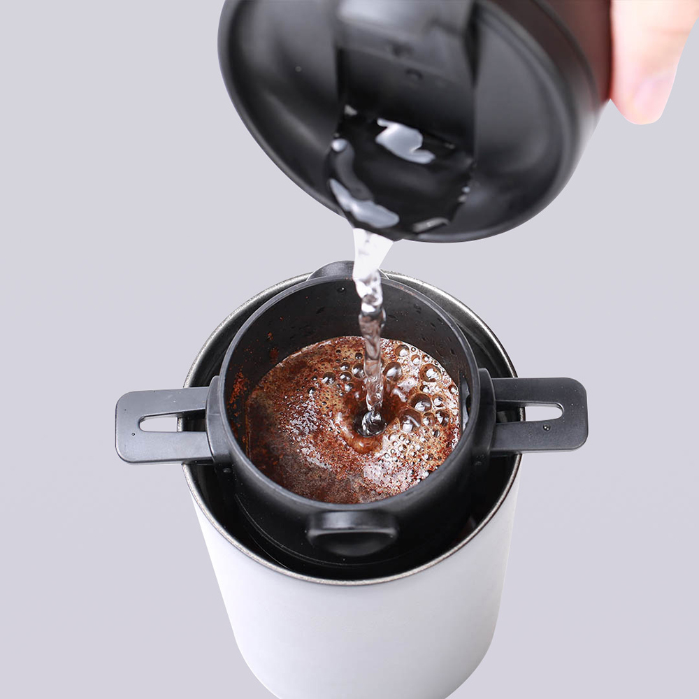 2022 Electric stainless steel coffee cup 427ML grinder double filter mini kitchen grinder coffee bean grinder