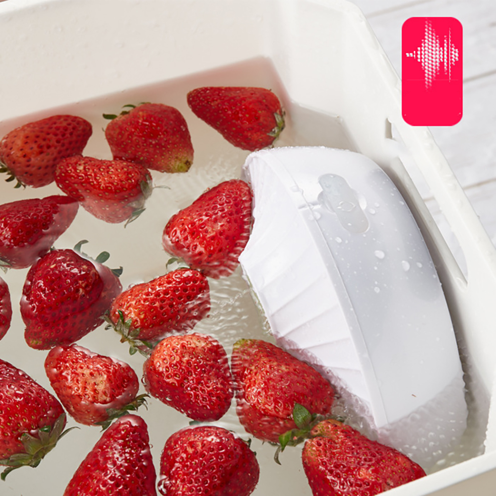 2022 Mini Rechargeable Ultrasonic Dishwasher Portable Fruit Cleaner High Pressure Wave Dishwasher USB Dishwasher