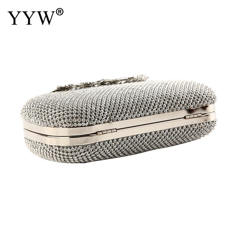 Silver Small Clutch Evening Bags Luxury for Women Wedding Party Clutch Bags Highclass Evening Crystal Clutch Purse Prom Sac