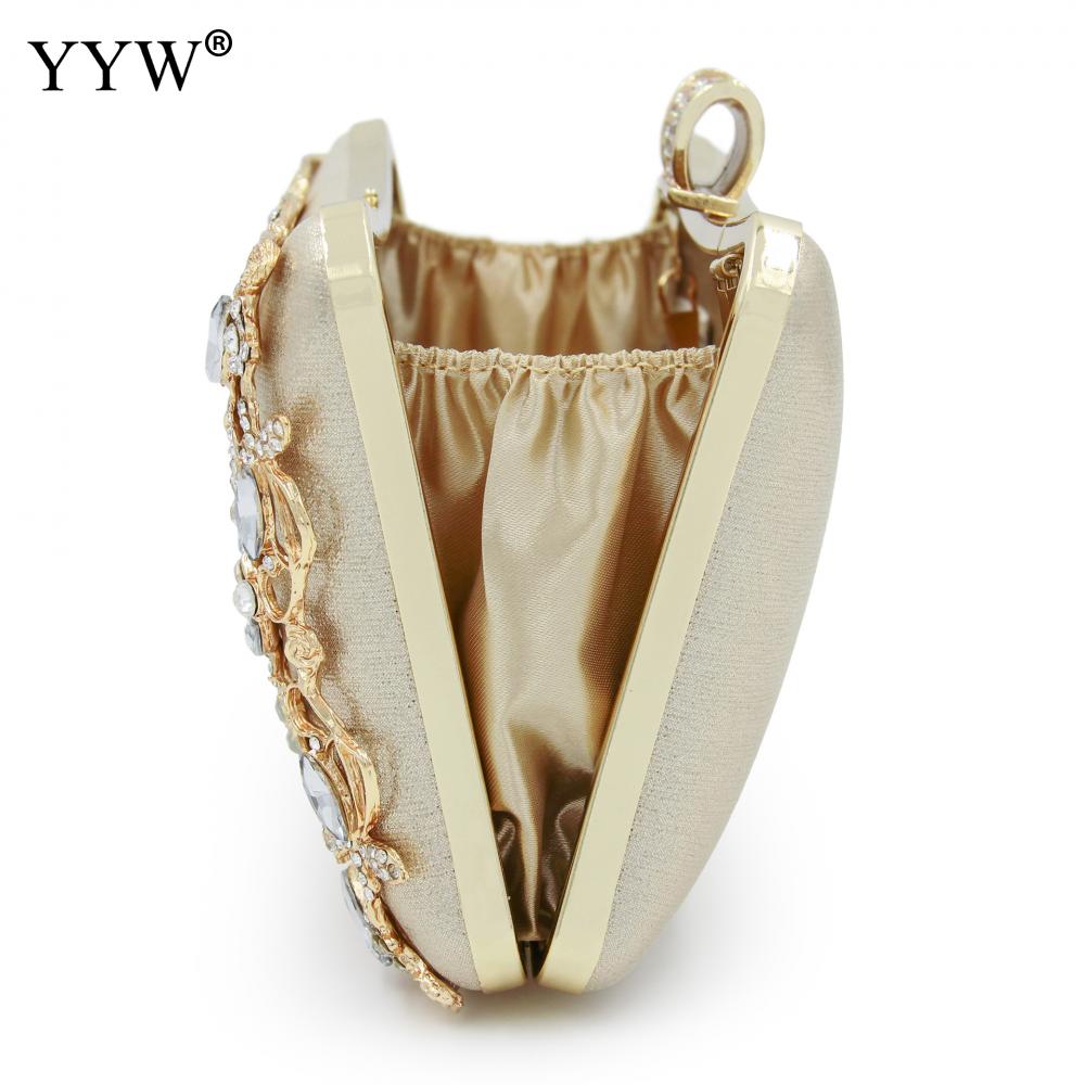 Women Rhinestone Clutch Bags gold purse Handbag Luxury Wedding Beaded elegant Crystal Evening Bag Diamond silver Shoulder Bags