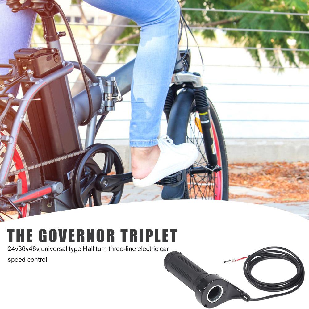 Electric E-Bike Twist Throttle 24V 36V 48V 3 Speed Handlebar Throttle Universal Electric Scooter Twist Cycling Throttle Grip