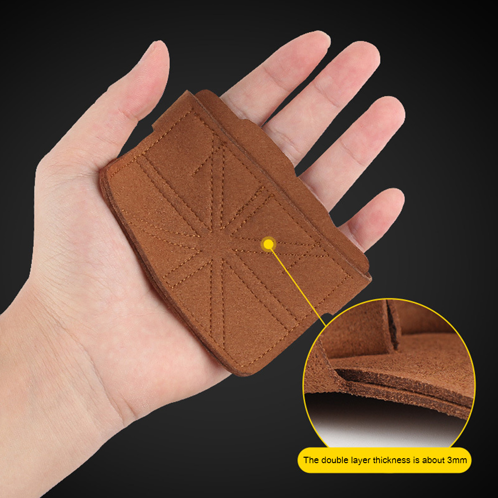 Anti-Skid Leather Weight Lifting Hand Guard Gloves Grip hand Protector Pads Fitness Sports Home Gym Workout Accessories