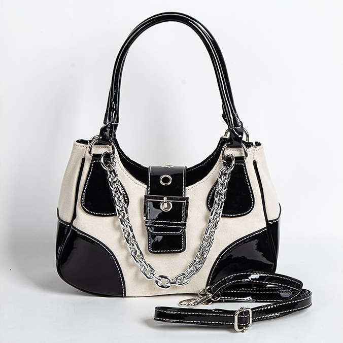 Luxury Designer Women's Handbags Canvas Underarm For Girls Chain Shoulder Crossbody Women Bags Y2k Tote Purse Handbags Female