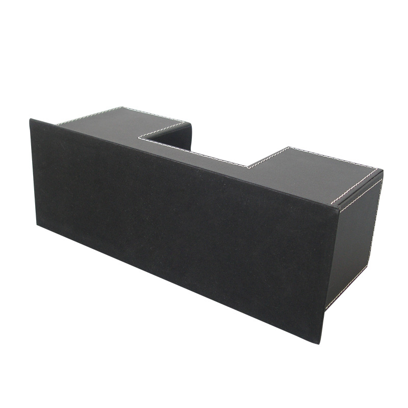 Pen holder Solid leather double pen holder WBBOOMING Plastic Home Office Bathroom Storage Box Grid Desktop Sundries Storage Box Makeup Organizer Cosmetic Closet Bin Case