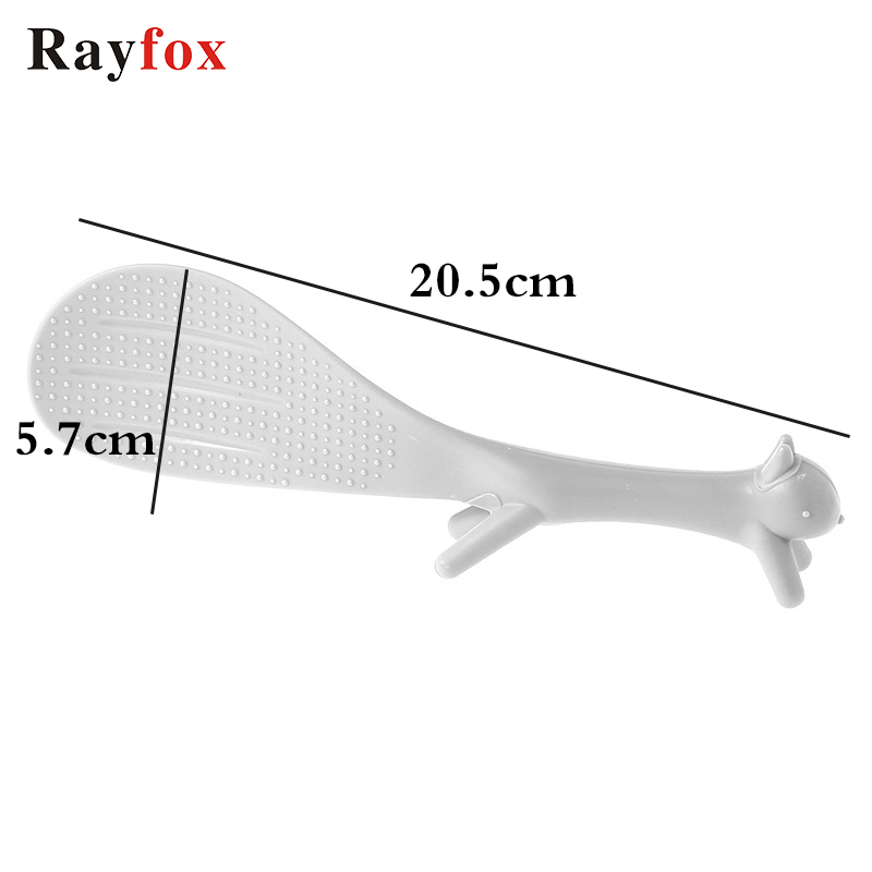 Cartoon Squirrel Cute Spoon Accessories for Kitchen Tools Non-Stick Rice Can Stand Sticky Table Goods Protection Kitchen Accessories