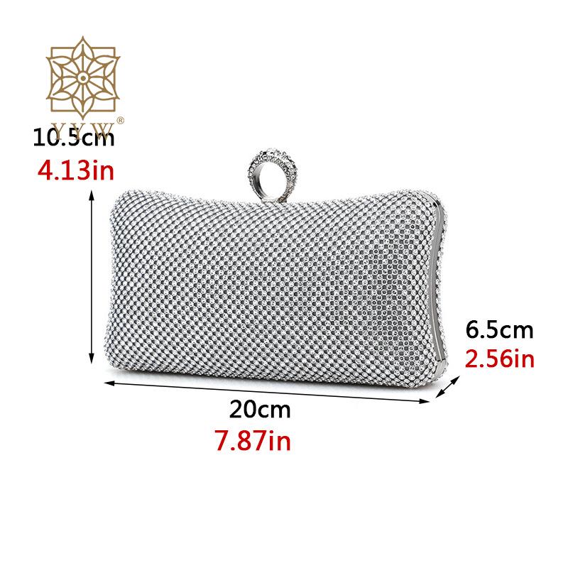 Gold Evening Bags Women Ladies Clutch Luxury Rhinestone Purses And Handbags Female Chain Bling Shoulder Cocktail Clutch Purse