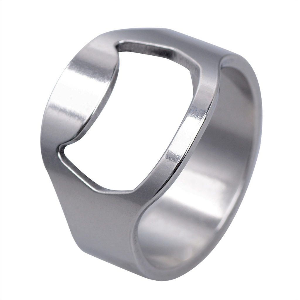 Multi Function Colorful Finger Ring-Shape Opener Can Wine Beer Lid  Bottle Opener Stainless Steel Can Beer Kitchen Accessories