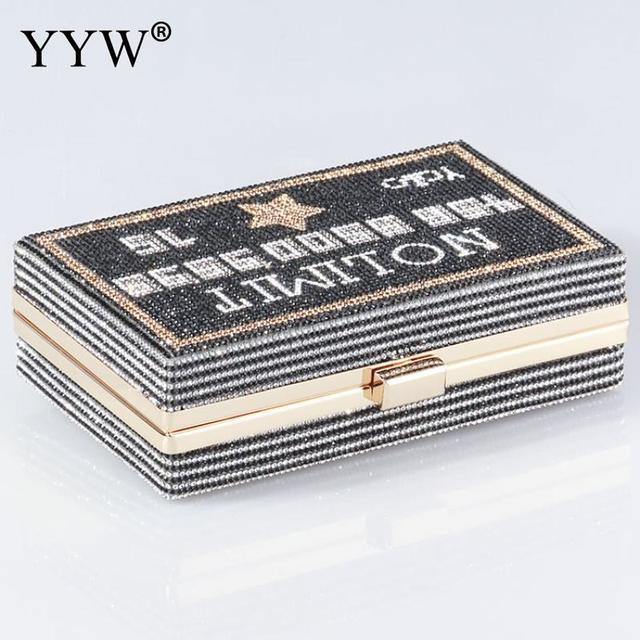 Clutch Bags Letter in Handbags Boxy Design Evening Clutch Bag Runway Trends Wedding Bag With Stone Womens Hand Bags New Arrival