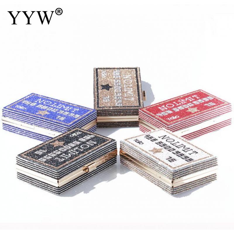 Clutch Bags Letter in Handbags Boxy Design Evening Clutch Bag Runway Trends Wedding Bag With Stone Womens Hand Bags New Arrival