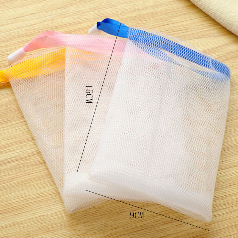Soap Foaming Blistering Net Bathroom Tool Convenient Nylon Soap Mesh Bag Multipurpose Cooking Cleaning Helper Kitchen Accessories