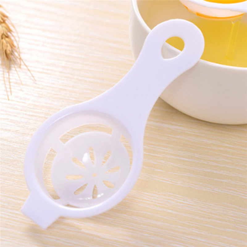 Kitchen Accessories Egg Separator Cake Cooking Tools White Filter Convenient Creative Sifting Processing Kitchen Gadgets