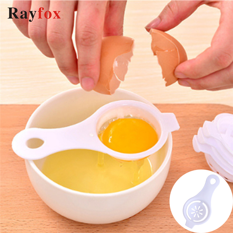 Kitchen Accessories Egg Separator Cake Cooking Tools White Filter Convenient Creative Sifting Processing Kitchen Gadgets