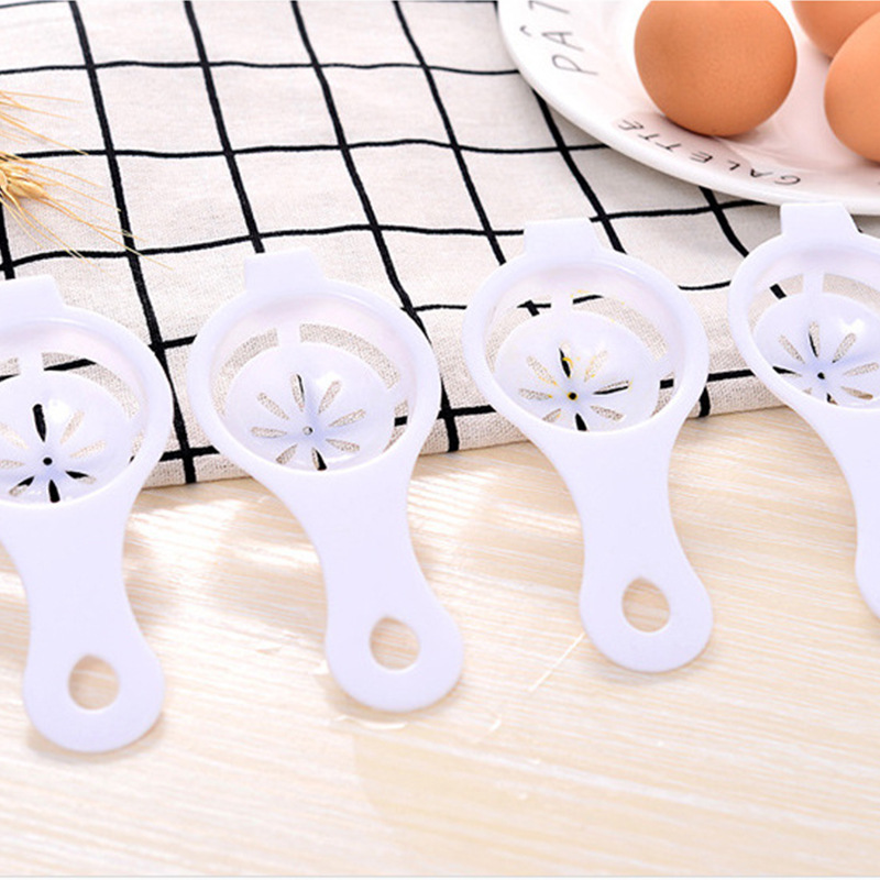 Kitchen Accessories Egg Separator Cake Cooking Tools White Filter Convenient Creative Sifting Processing Kitchen Gadgets