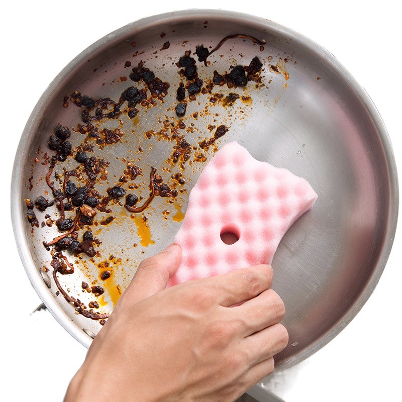 4pc/set For Kitchen Gadgets cocina Strong Decontamination Sponge Magic Wipe Dishwashing Sponge Thicken Wipe Scouring Pad