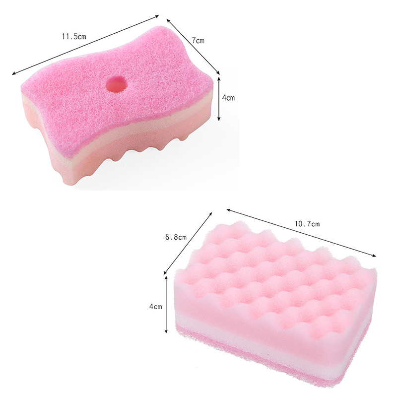 4pc/set For Kitchen Gadgets cocina Strong Decontamination Sponge Magic Wipe Dishwashing Sponge Thicken Wipe Scouring Pad