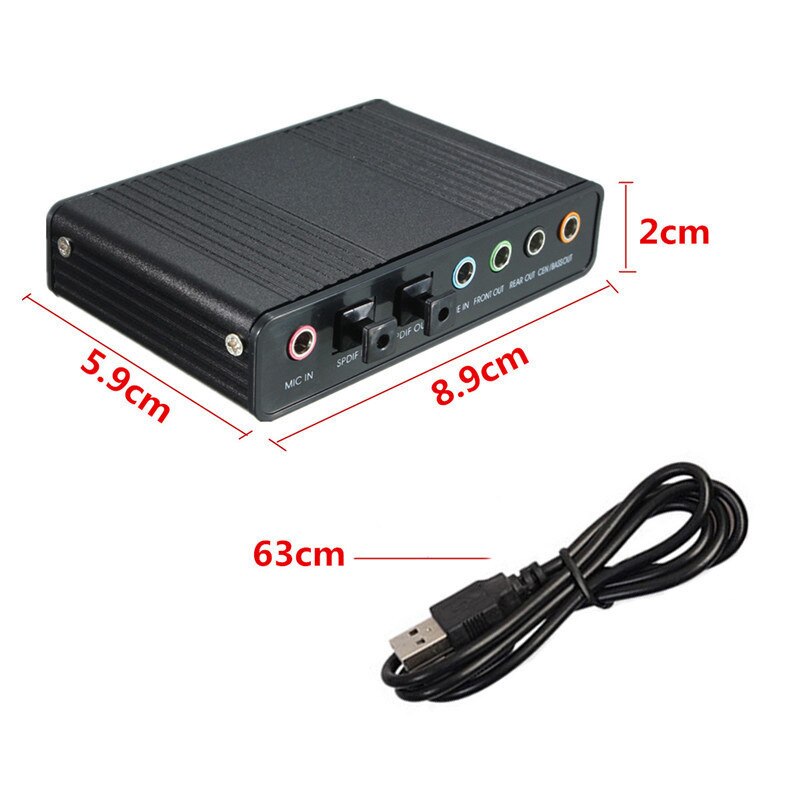 Sound card optical fiber sound card mixing K song desktop Professional External USB Sound Card Channel 5.1 Adapter Audio Driver for PC Computer Laptop