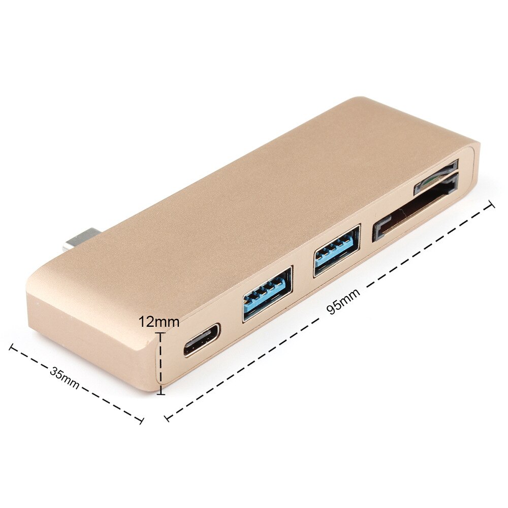 Macbook laptop docking station USB C Hub To TF SD Reader Slot Hub 3.0 PD Thunderbolt 3 USB C Hub Adapter for MacBook New Pro Air 12 13 15 16 2020 2021 A2141