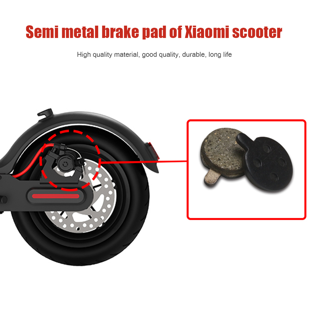 1 Pair Electric Scooter Metal Disc Brake Pads Replacement Parts Friction Plates for Xiaomi M365 Pro Scooter