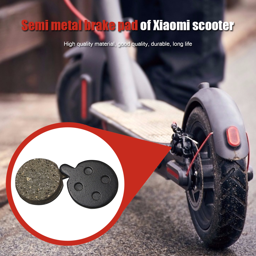1 Pair Electric Scooter Metal Disc Brake Pads Replacement Parts Friction Plates for Xiaomi M365 Pro Scooter