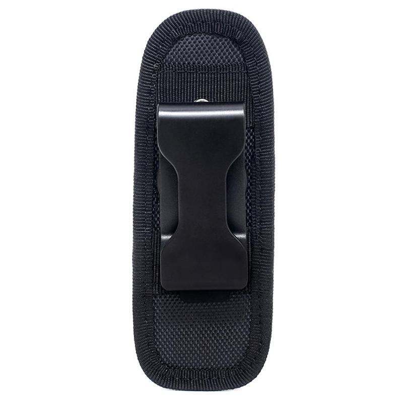 Outdoor Hiking 360 Degree Rotatable Flashlight Pouch Holster Waist Bag for Belt Torch Cover Hunting Lighting Survival Kits