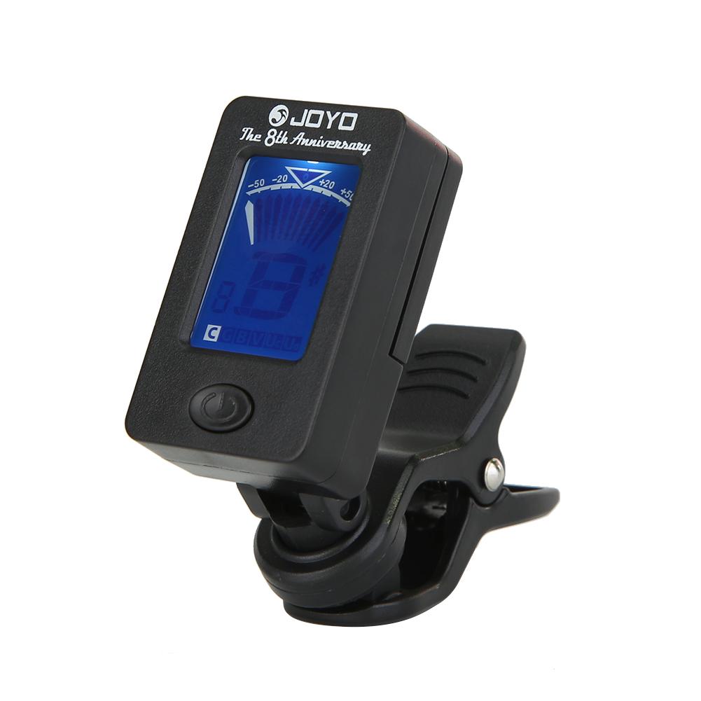 JOYO JT-01 Clip-On Digital Guitar Tuner 360 Degree Rotatable LCD Guitarra Tuner for Chromatic Guitar Bass Violin  Accessories