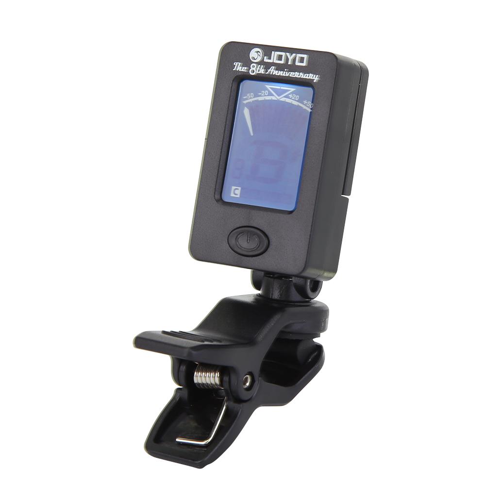 JOYO JT-01 Clip-On Digital Guitar Tuner 360 Degree Rotatable LCD Guitarra Tuner for Chromatic Guitar Bass Violin  Accessories