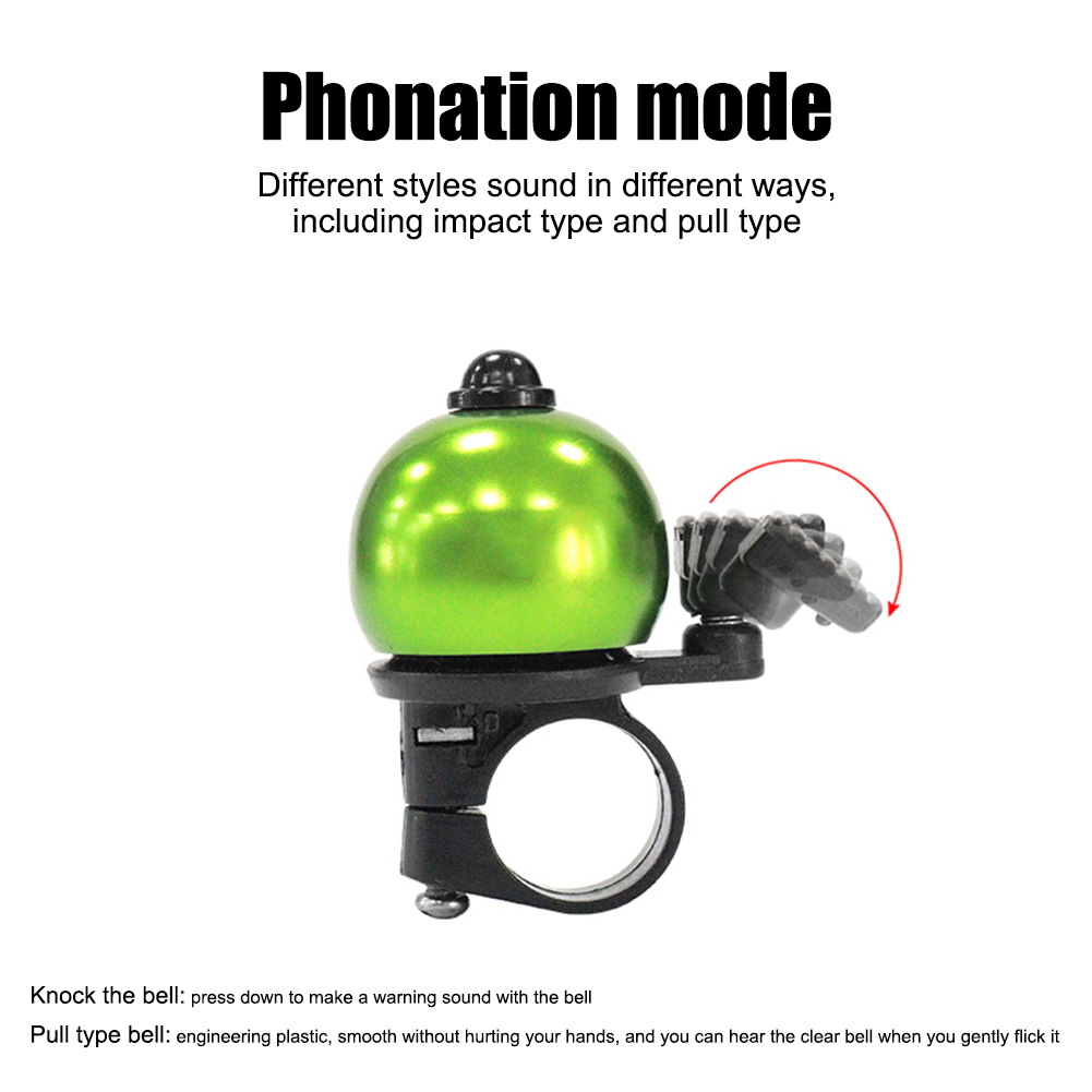 Aluminium Alloy Cycling Thumb Bell Non-slip Space Saving Safety Warning Cycling Accessories Mountain Bike Horn Sound Alarm