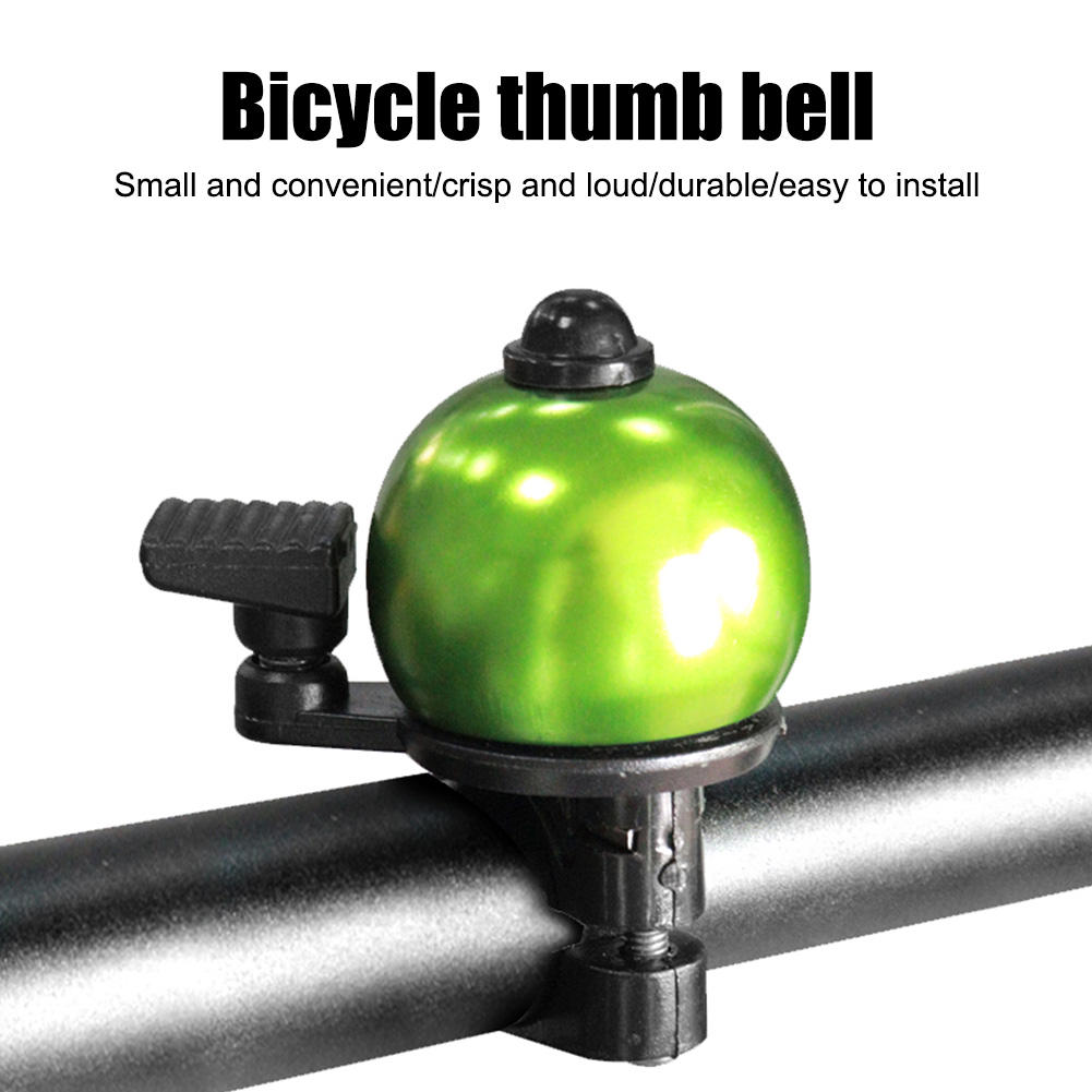 Aluminium Alloy Cycling Thumb Bell Non-slip Space Saving Safety Warning Cycling Accessories Mountain Bike Horn Sound Alarm